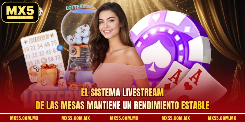 El sistema livestream de las mesas mantiene un rendimiento estable